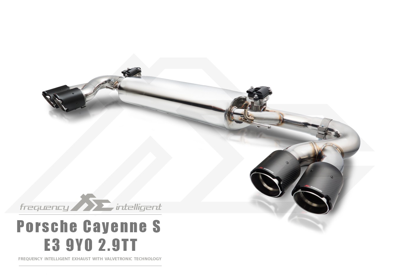 Fi Exhaust Sportowy układ wydechowy z klapami Cayenne S 9YA 2018