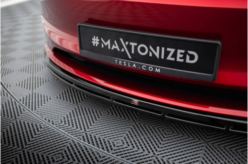 Maxton Design Przedni spoiler V1 Model 3 FL