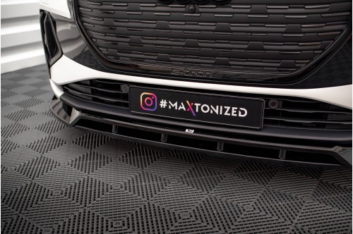 Maxton Design Przedni spoiler V2 Q4 Sportback e-tron