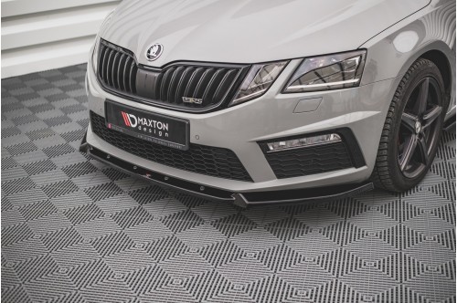 Maxton Design Przedni spoiler V2 Octavia III RS FL