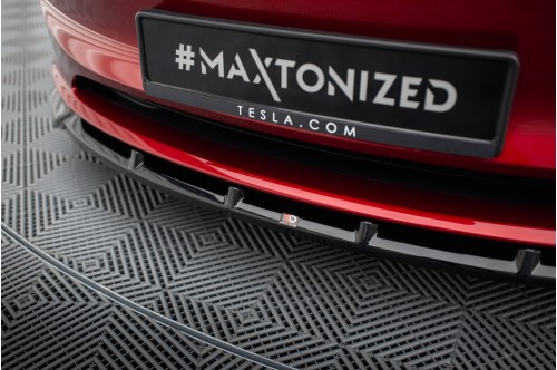 Maxton Design Przedni spoiler V2 Model 3 FL