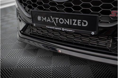 Maxton Design Przedni spoiler V3 Fiesta ST MK8 FL