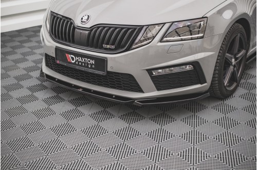 Maxton Design Przedni spoiler V3 Octavia III RS FL